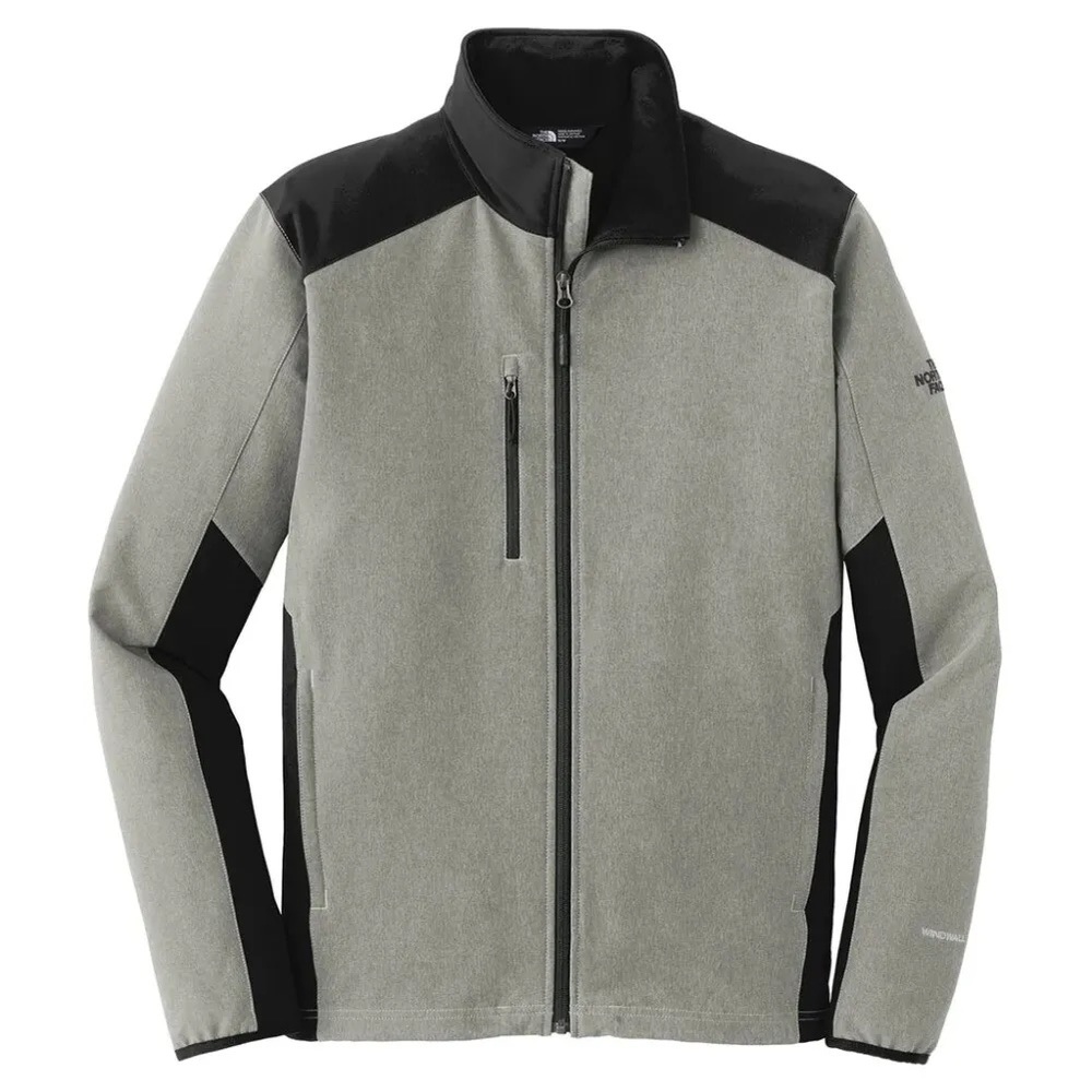 The North Face Jacket Men’s Size XL Tech Stretch Soft Shell Gray Black Wind Wall